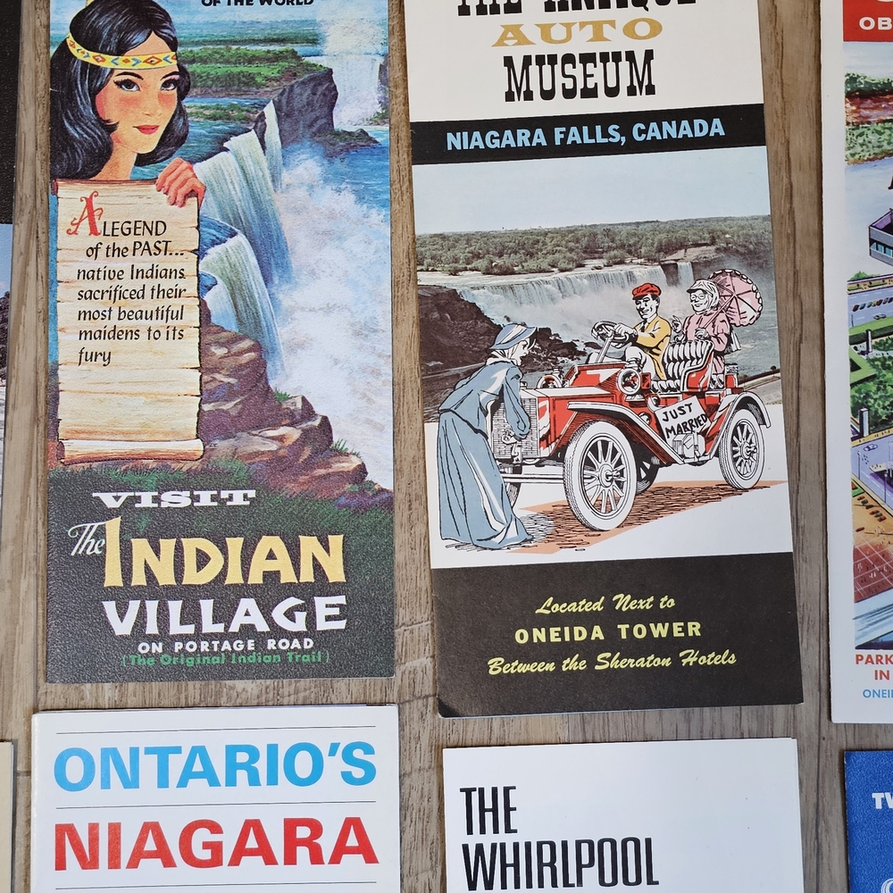 Vintage Travel Brochures Collection Niagra Falls Area. Western NY and Canada